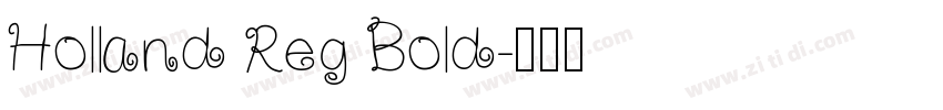 Holland Reg Bold字体转换